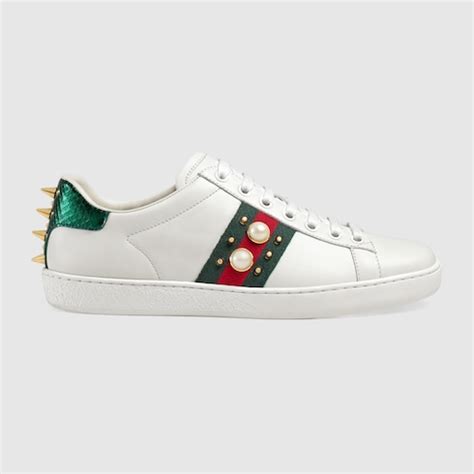 sneakers con borchie gucci|Women's Luxury Sneakers: Leather Sneakers .